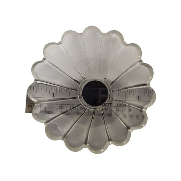 Lamp Bulb Cover, vintage frosted glass scalloped edge lamp shade replacement lig - Picture 16 of 16